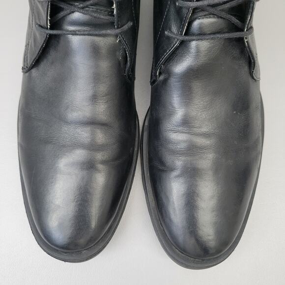 Lumiani Boots Mens 10.5 M Chukka Black Leather Lace Up Casual Ankle Boot main image 5